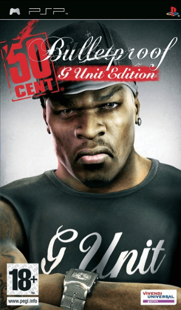 50 Cent: The Massacre Special Edition box art for PSP